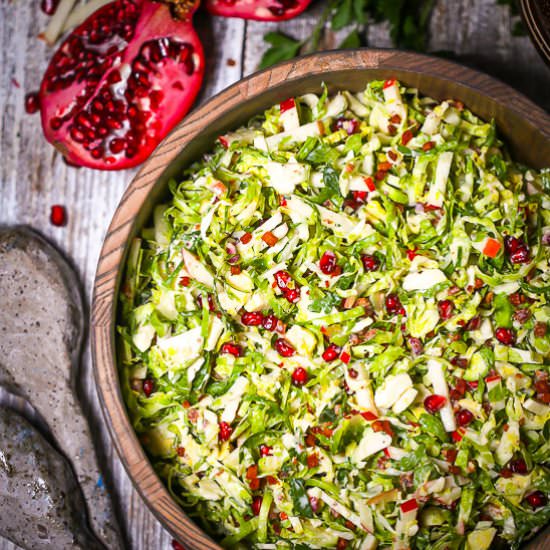Brussels Sprouts and Pomegranate