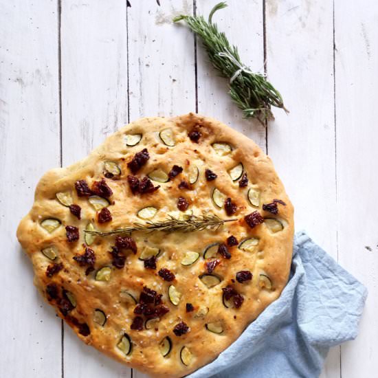 Focaccia with Sun Dried Tomatoes