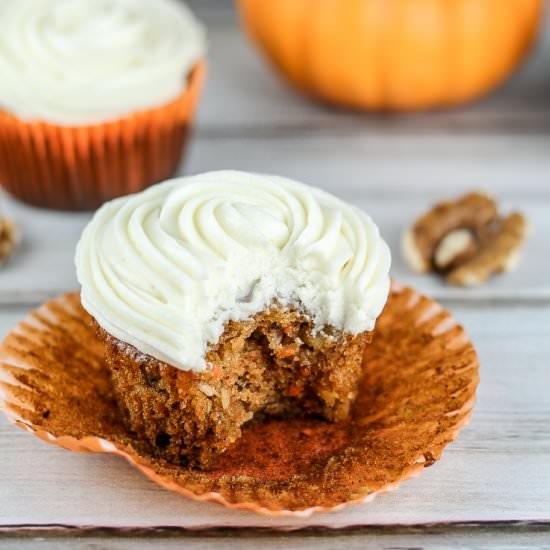Pumpkin Carrot Cupcakes