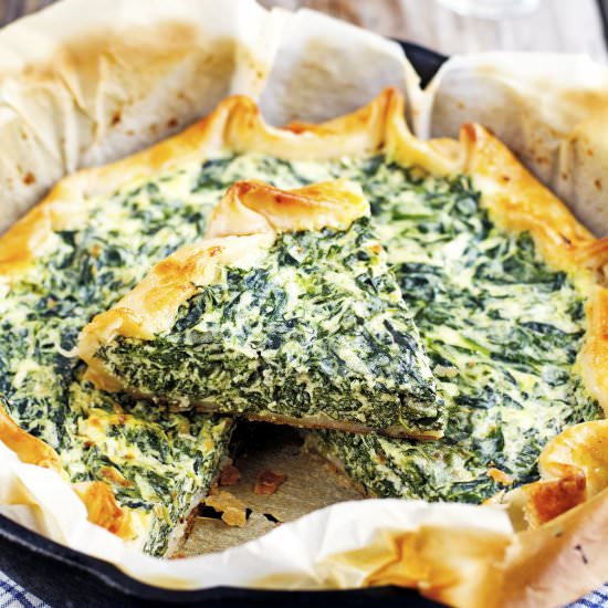 (Easy) Spinach Ricotta Quiche