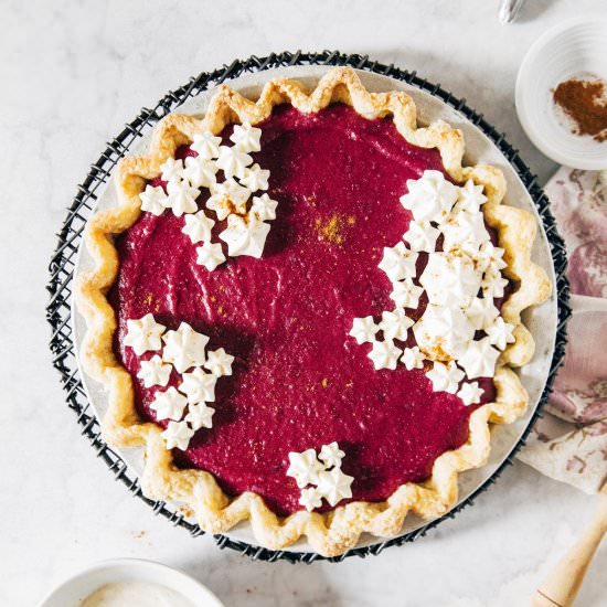 purple sweet potato pie