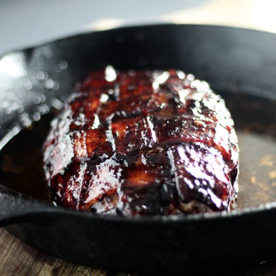 Cherry Bacon Pork Tenderloin