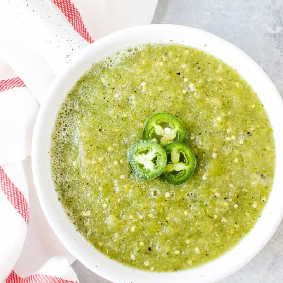 Healthy Homemade Salsa Verde