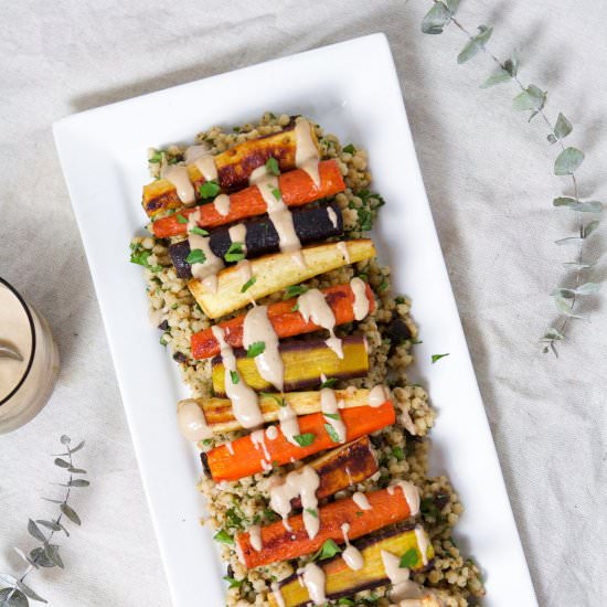 Roasted Vegetables & Sorghum Pilaf