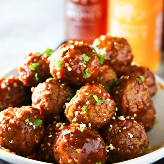 Slow Cooker Blueberry Honey Garlic