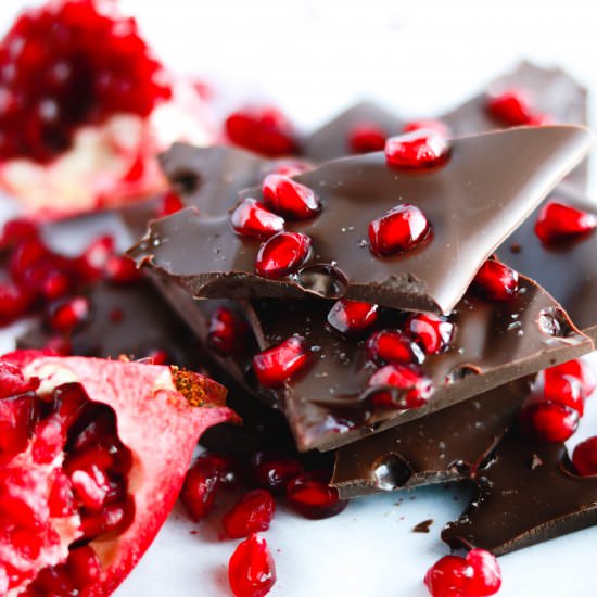Chocolate Pomegranate Bark