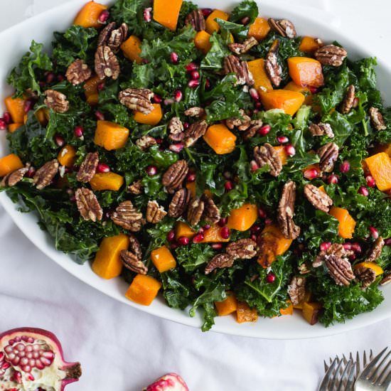 Butternut Squash + Kale Salad