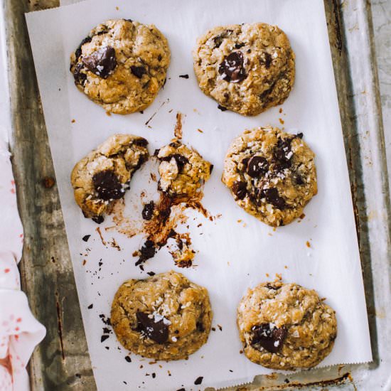 Coconut Oatmeal Chocolate Cookies