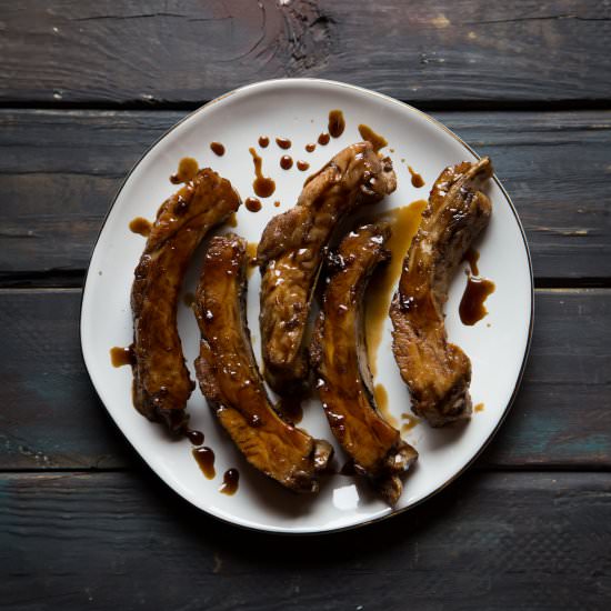 Sweet Black Vinegar Pork Ribs