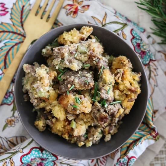 Sausage Cornbread Stuffing