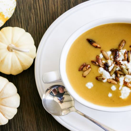 Curried Pear, Butternut Squash Soup
