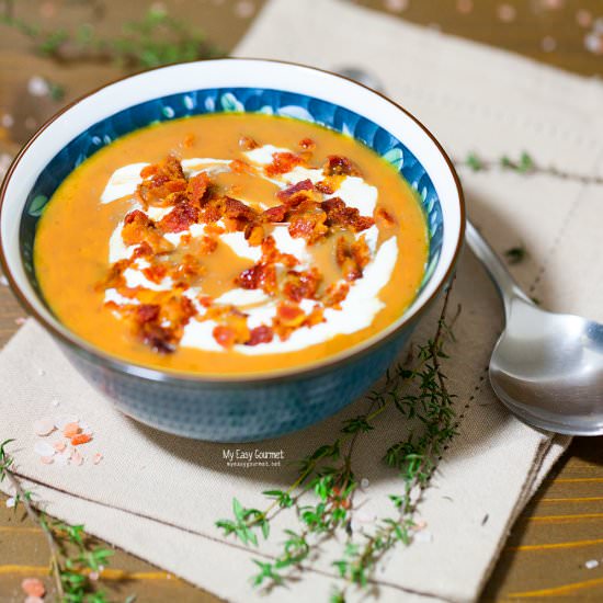 Chestnut pumpkin soup