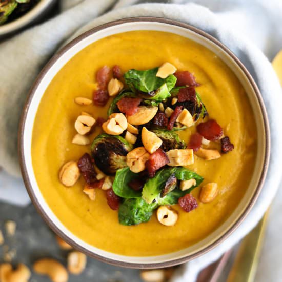 Creamy Butternut Squash Cashew Soup