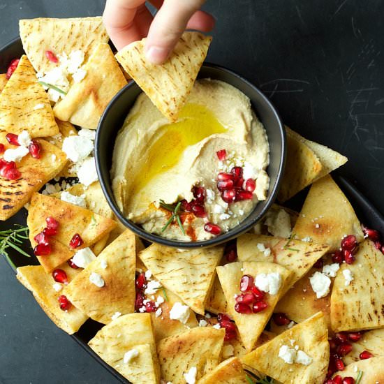 Spicy Pita Chips Party Appetizer