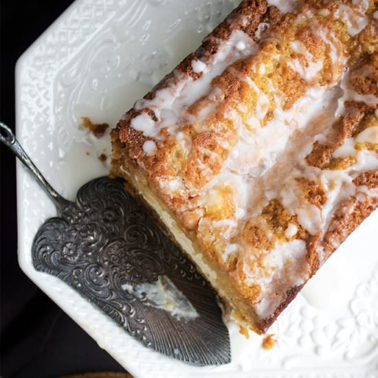 Butternut Squash Bread-Lemon Icing