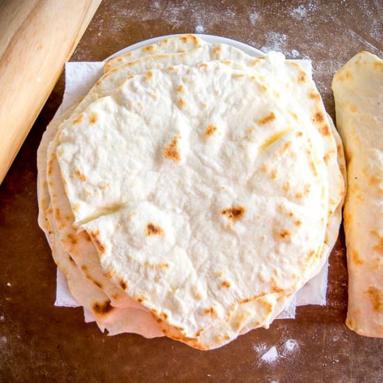 Flour Tortillas Made With Olive Oil