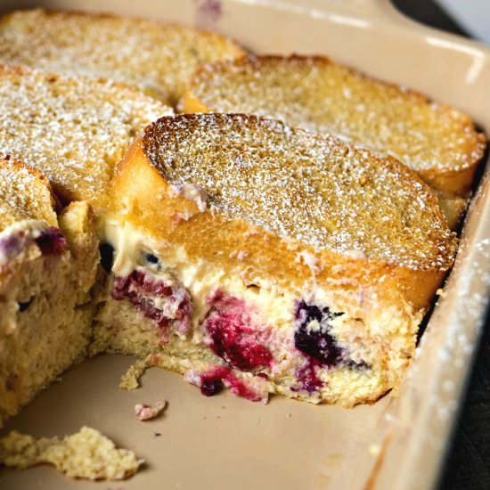 Berries & Cream Stuffed French Toast