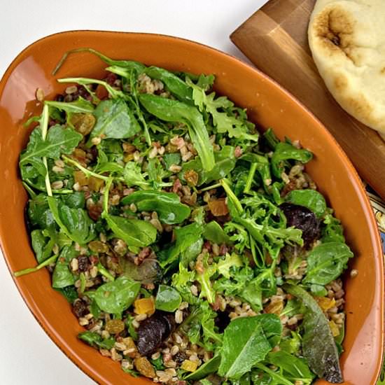 Fall Salad with Fruit, Grains, and Greens