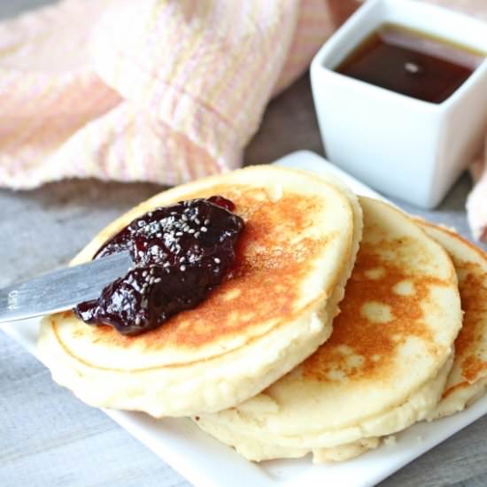 High Protein Yogurt Pancakes