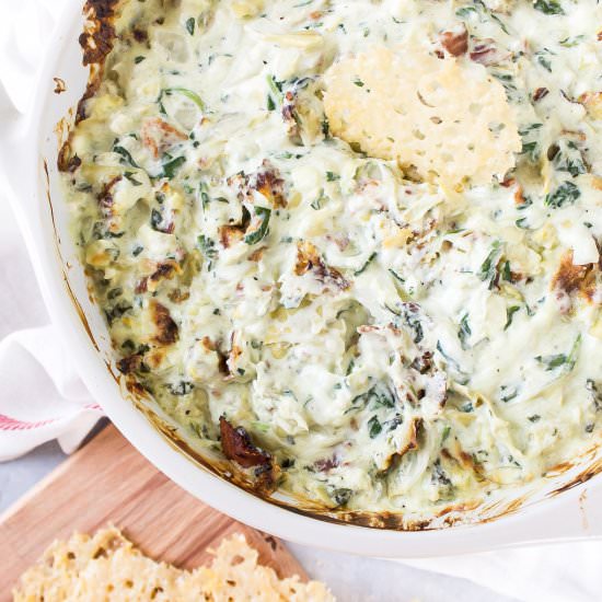 Spinach Bacon & Artichoke Dip