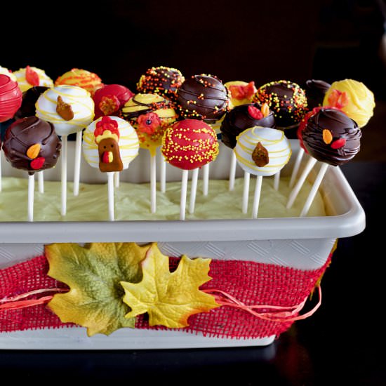 Harvest cake pops