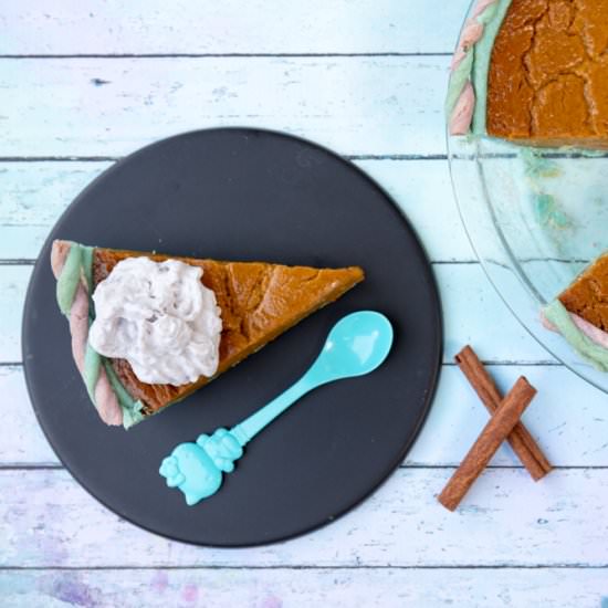 Vegan Unicorn Pumpkin Pie