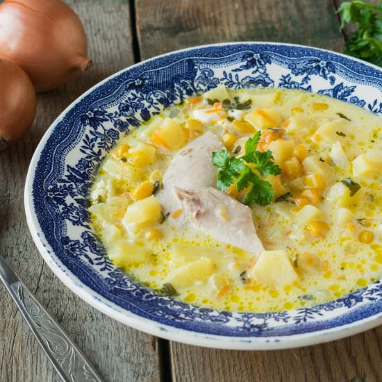 Corn and Cheese Soup