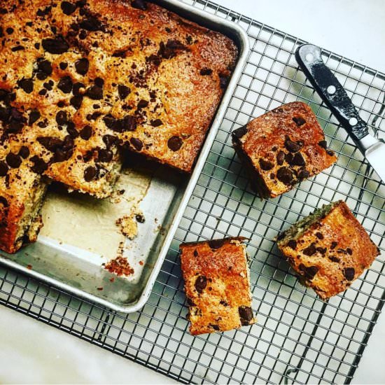 Chocolate Chip Snack Cake