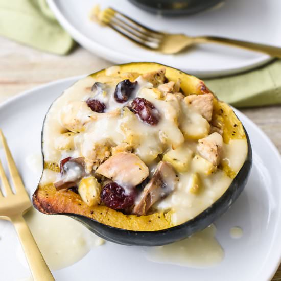 Turkey Stuffed Acorn Squash