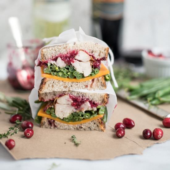Turkey Sandwich + Cranberry Aioli