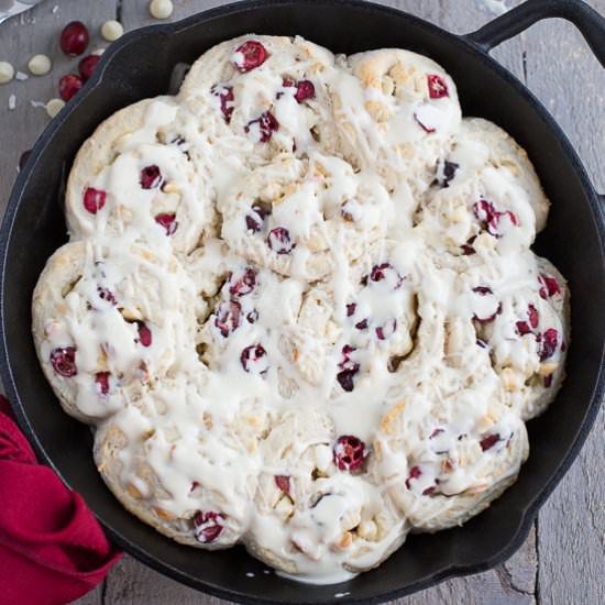 Cranberry White Chocolate Buns