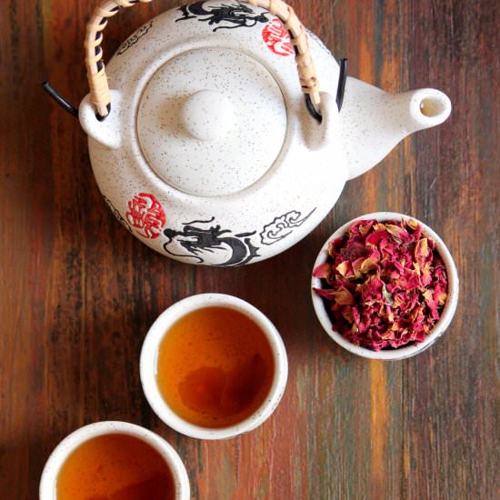 Rose, Basil & Apricot Caffeine Free Tea