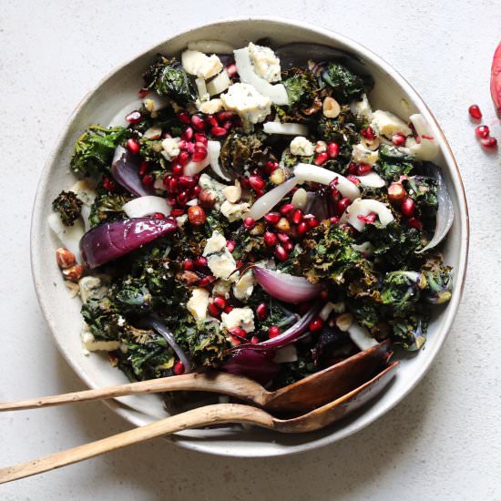 Roasted Kalettes & Stilton Salad