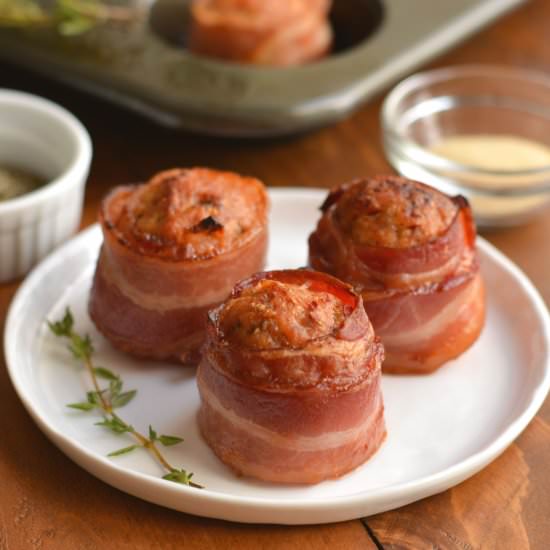 Keto Bacon Sausage Meatballs