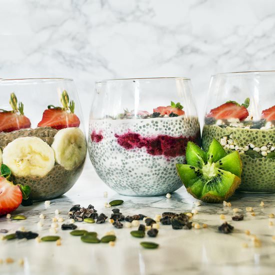 Chia Pudding 3 Ways