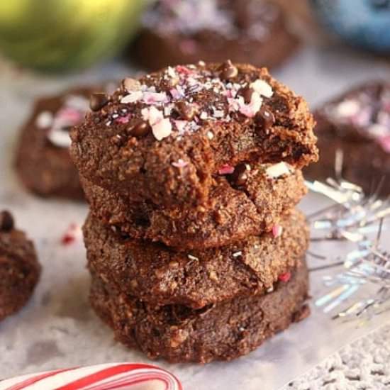Fudgy Chocolate Mint Cookies