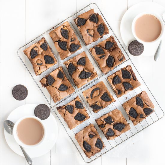 Peanut Butter Oreo Brownies