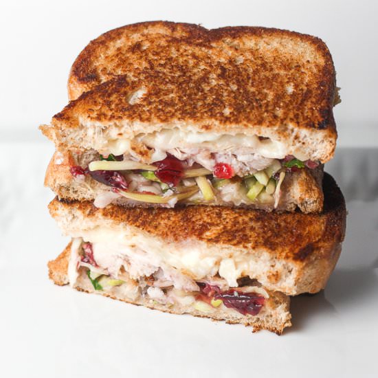 Leftover Turkey Cranberry Sandwich