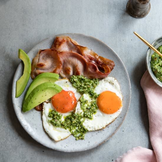 Keto Green Eggs & Bacon