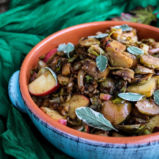Apple Bacon Brussels Sprouts