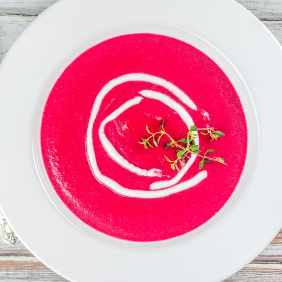 Beet and Butternut Squash Soup