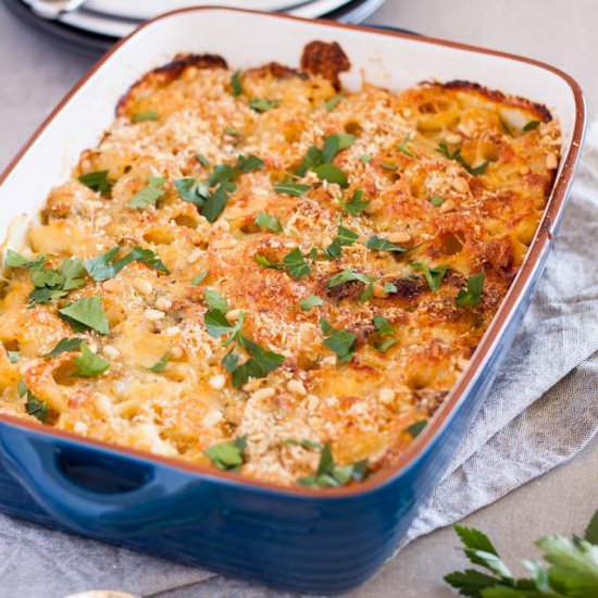 Leftover Turkey Pasta Bake