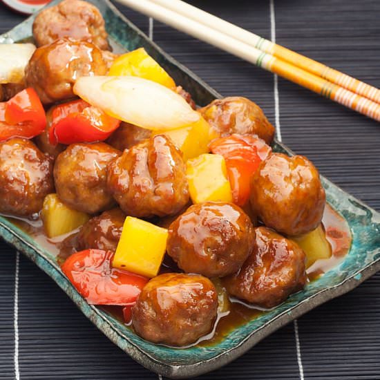 Chinese Sweet and Sour Pork Meatbal