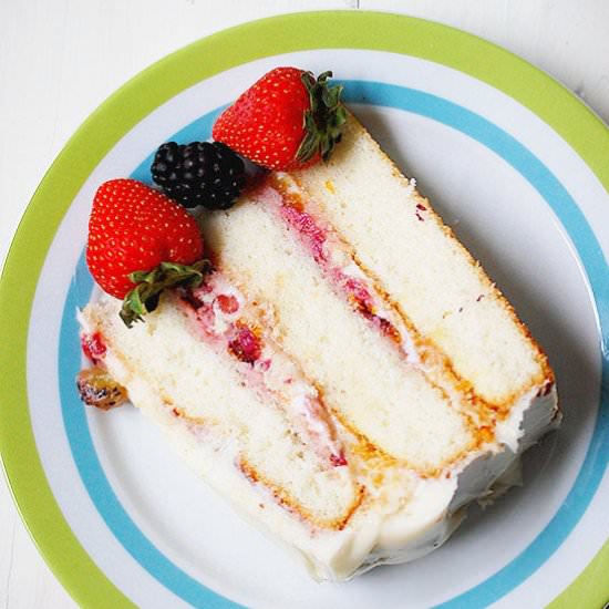 Fresh fruit cake