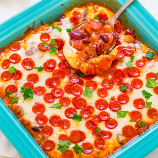 Pepperoni Pizza Baked Beans