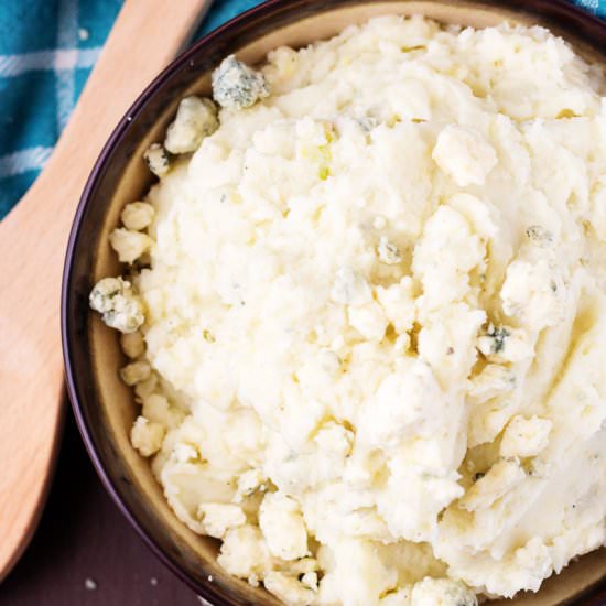 Garlic Bleu Cheese Mashed Potatoes