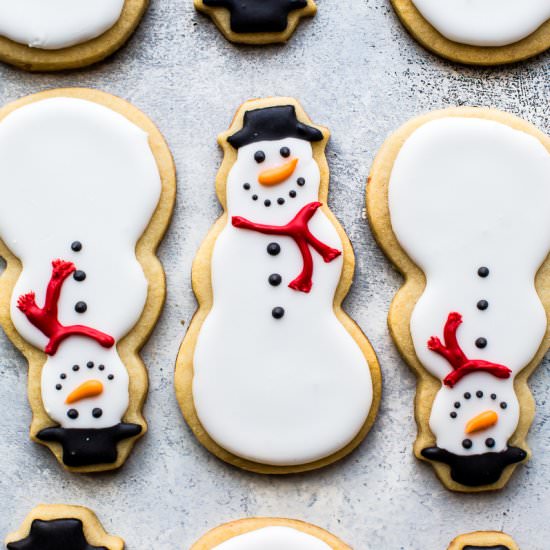 Snowman Sugar Cookies