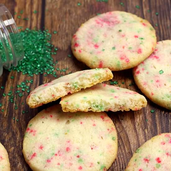 Shortbread Cookies with Sprinkles