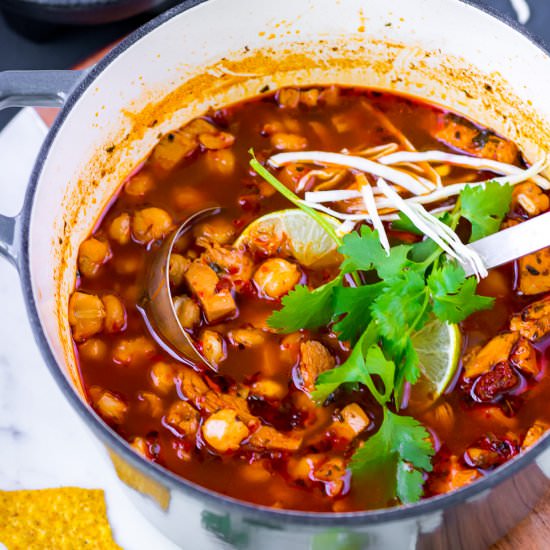 Posole Rojo Turkey Soup