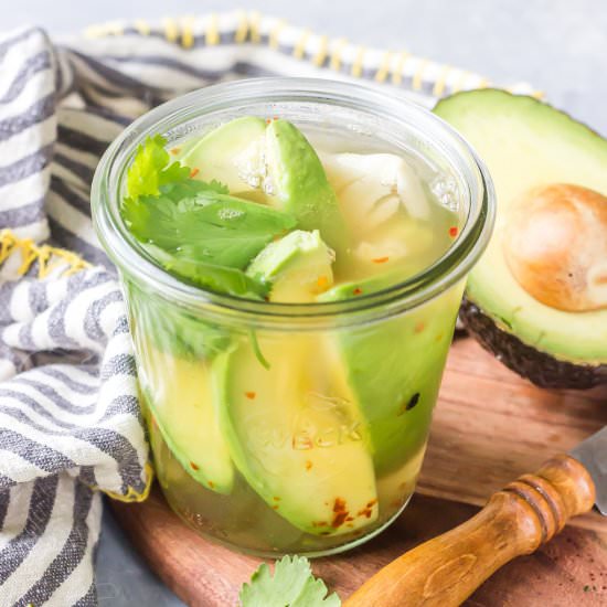 Low-Carb Pickled Avocado